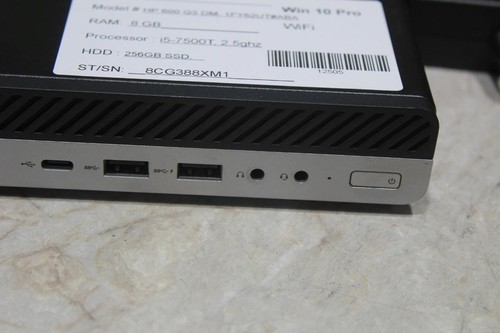HP ProDesk 600 G3 DM Mini Desktop i5-7500T 2.7GHz 8GB RAM 256GB SSD WiFi Win 10 - Picture 5 of 11