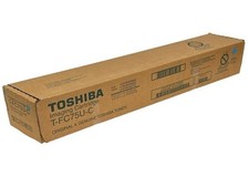 Genuine Toshiba T-FC75U-C Cyan Toner Cartridge