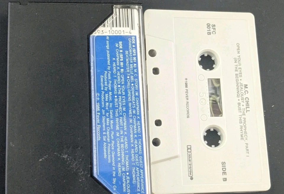 M.C. Chill -M.C. Chill Cassette Cleveland Ohio Classic Rap Tape 1986 Very Rare Foto 3 de 4