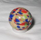 Czech Bullet Mold Confetti Guinea-Like Marble / Bead - 11/16" of an inch - NM — photo 7