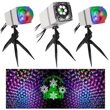 Gemmy Orchestra of Lights ColorChanging LED Projection Set Spotlights and Speake