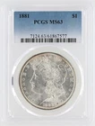 1881 Morgan Silver Dollar PCGS MS63 S$1 Philadelphia Minted No Reserve