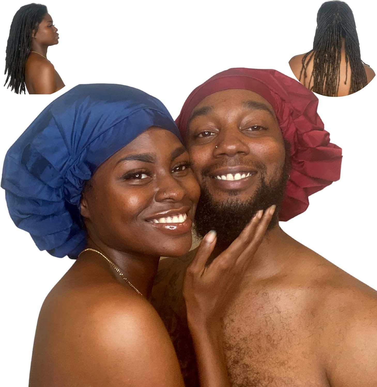 TTAT Shower Cap Extra Large for Men & Women With Braids, Dreadlocks, Locs, Afro