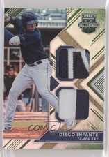 2018 Panini Elite Extra Edition Dual Materials Emerald 4/10 Diego Infante hg6