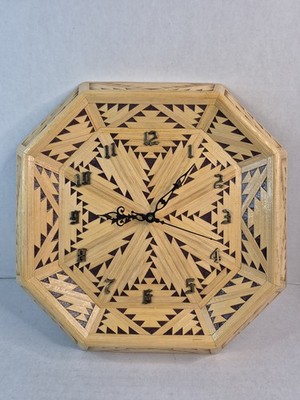 Handmade Wooden Inmate Prison Art Clock Lakeland Correctional Facility 2007  
