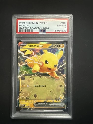 Pokémon Pikachu TCG Black Star Promo Card 106 PSA 8 Near Mint
