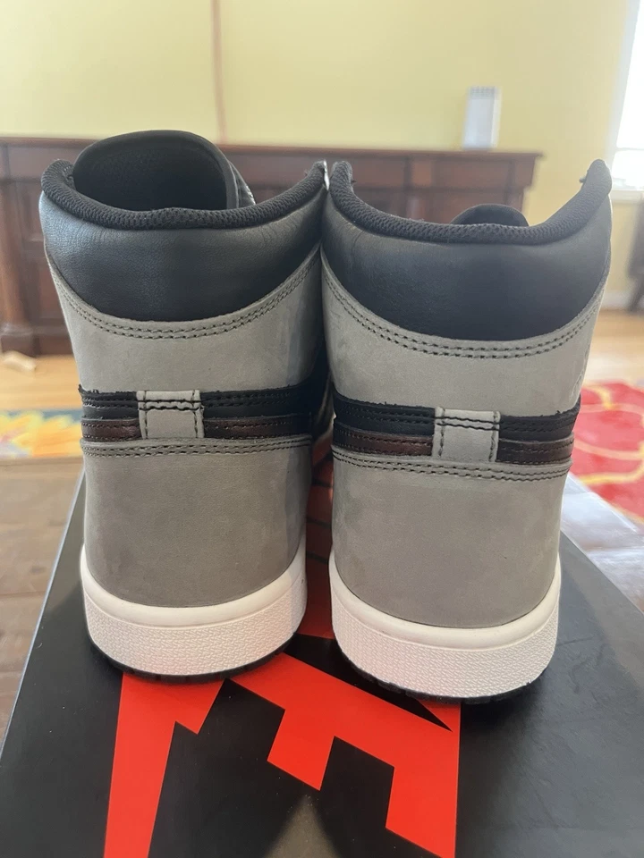 Talla 9.5 - Nike Air Jordan 1 Retro OG Pátina Alta Marrón Verde Gris Nuevo Ds Foto 4 de 4