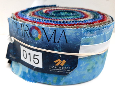Northcott Deb Edwards CHROMA Jelly Roll 40 strips 2.5''x 42/44''