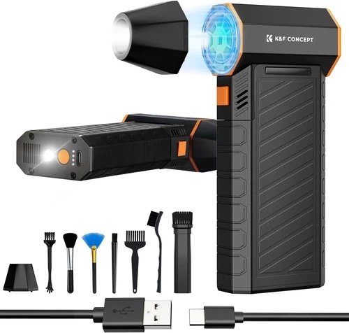 K&F CONCEPT Electric Wireless Air Duster Blower PC Cleaner 300000RPM Magnetisch