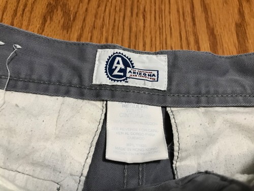 Arizona Cargo Shorts Size 26” Waist (12 Reg Boys) Gray Cargo Pockets 11” Inseam - Picture 2 of 12