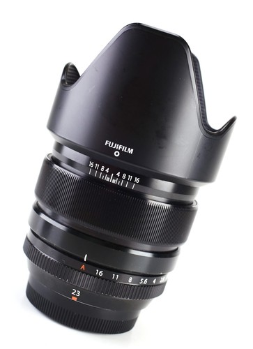 Fujifilm XF 23mm F1.4 R Autofocus Prime Fuji Lens Front & Rear Cap & Hood Boxed - Picture 2 of 16
