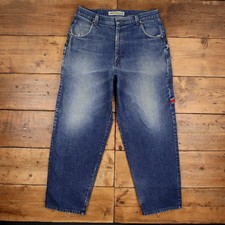 Boss Y2k Carpenter Jeans 38x34 Herren Blau Stonewash Hip Hop Baggy Wide Denim