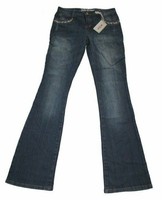 Damen Jeanshose Jeans Bootcut Style John Baner Dark Blue Blau Gr. 34 Neu