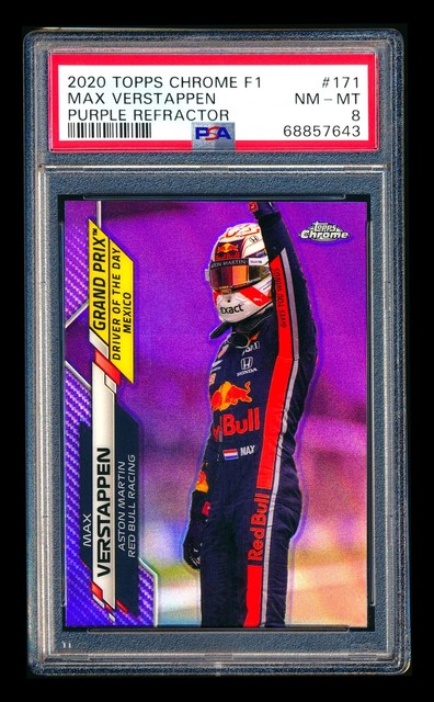 Max Verstappen 2020 Topps Chrome Formula 1 Purple Refractor