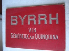 Porte Menu BYRRH vin Généreux au QUINQUINA