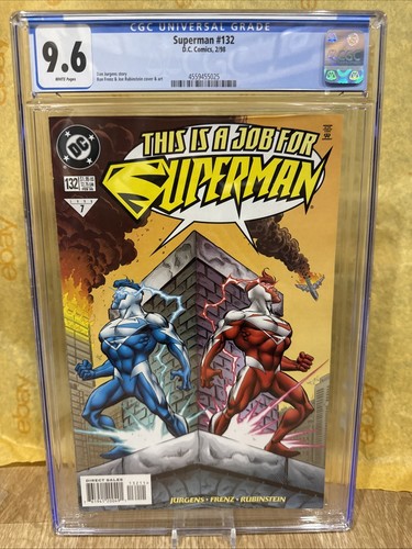 Superman #132 Direct Market Edition Graded Cgc 9.6 ~ 1998 DC Comics
