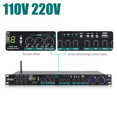 DSP Professional Audio Digital Processor KTV Karaoke Effect System New 110V 220V