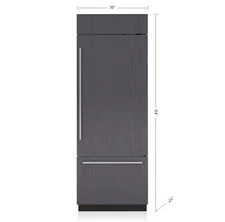 Sub-Zero CL3050U/O/R 30" Classic Over-and-Under Refrigerator/Freezer - Panel