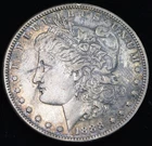 1888 S Morgan Silver Dollar $1- XF/AU Details-Better Date San Francisco