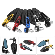 Motorcycle Universal Rearview Mirror Carbon Fiber Pattern Moto Accessories