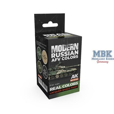 AK Interactive S.L. AK-RCS132 REAL COLORS: Modern Russian AFV Colors SET