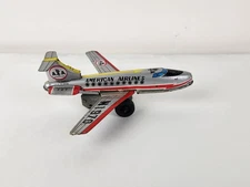 American Airlines Boeing 727 Japan Tin Litho Airplane Ichimura Vintage 