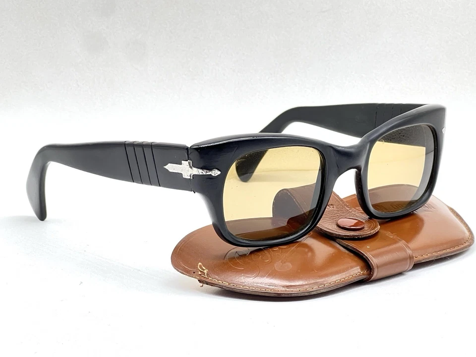 Flecha de plata vintage Persol Ratti 6200 edición Hassan años 80 Italia 51 mm y estuche Foto 3 de 4