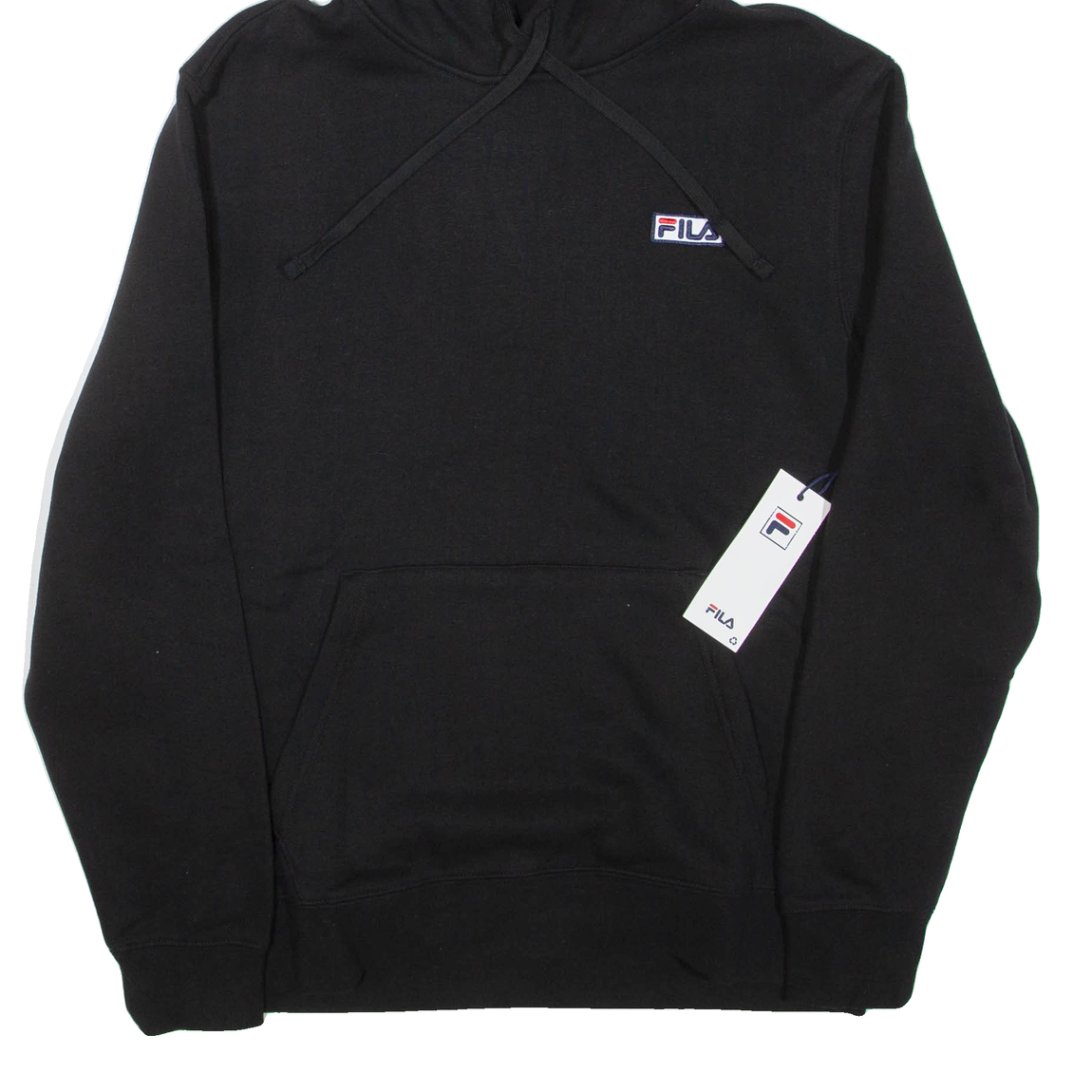 FILA Felpa con Cappuccio Uomo Nera M