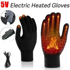 Winter Electric Heated Gloves Sports Running Motorcycle Ski Touch Screen Gloves