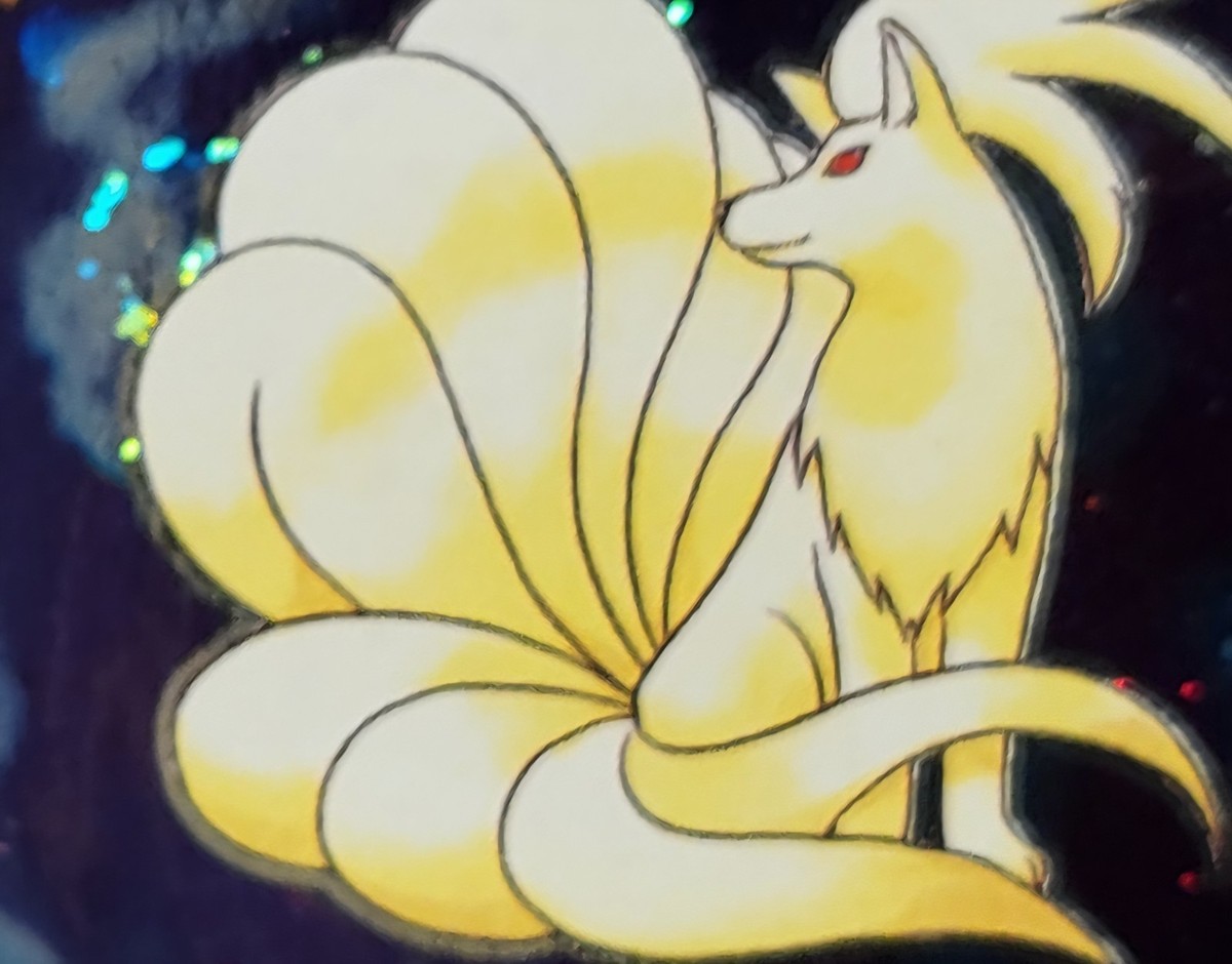 Pokemon Ninetales Base Set 2 Holo Rare 13/130 Holo Swirl WOTC 2000