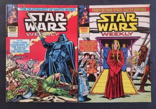 STAR WARS WEEKLY COMICS MAGAZINE LOT OF 2  (#85 & #86) MARVEL UK 1979