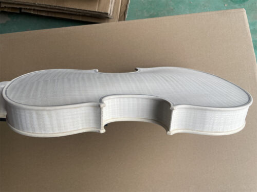 4/4 Professional Violin European Flame Maple Spruce Handmade Violin Unfinished - Picture 4 of 7