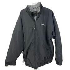 Vintage 90s Polo Ralph Lauren Black Insulated Full Zip Hoodless Coat- Size XL