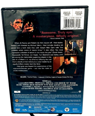 HEAT（ヒート）DVD-BOX Heat (1995), DVD Movie, Warner Home Video WS (2007), M. Mann