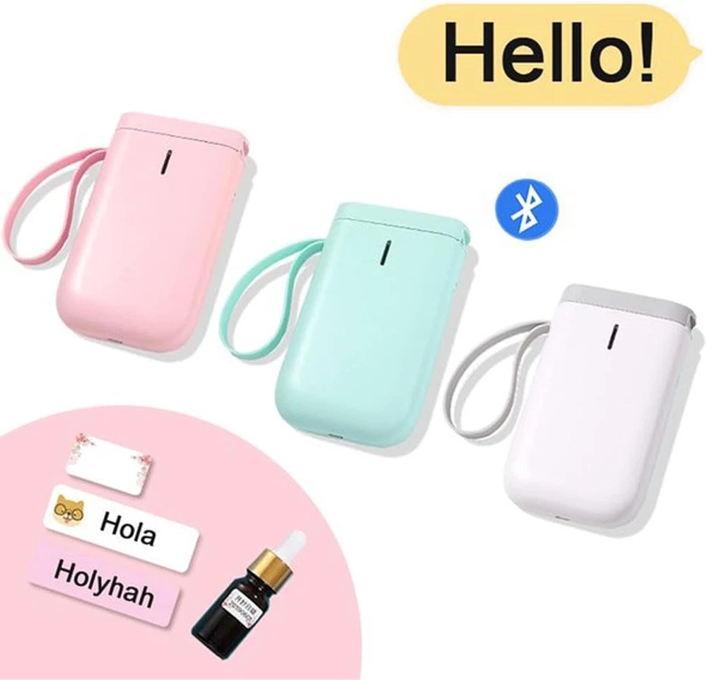 Portable Wireless Label Maker Machine with 1 Roll Tape D11 for Easy Printing Portable Wireless Label Maker Machine with 1 Roll Tape D11 for Easy Printing
