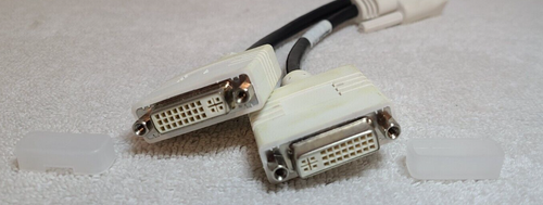 HP Bizlink Connector 338285-009 Rev A Dual Cable Cord DVI Splitter - Picture 6 of 7