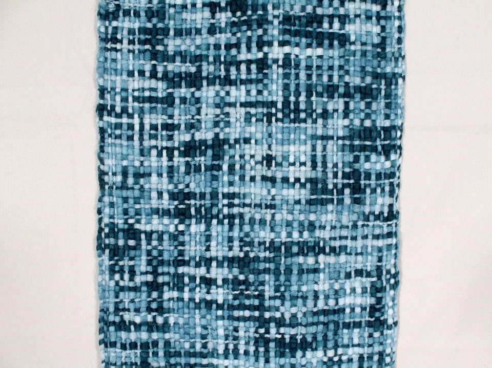 BUFANDA/ENVOLTURA DE CUELLO MADISON NY 88 Anthropologie RECTÁNGULO TWEED verde azulado Foto 2 de 4