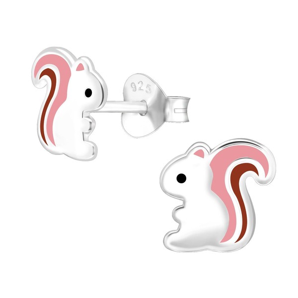 EichhöRnchen Kinder Ohrringe 925 Silber MäDchen Ohrstecker Schmuck Geschenk-image