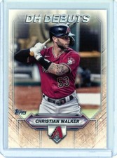 2021 Topps Christian Walker DH Debut Insert - Arizona Diamondbacks