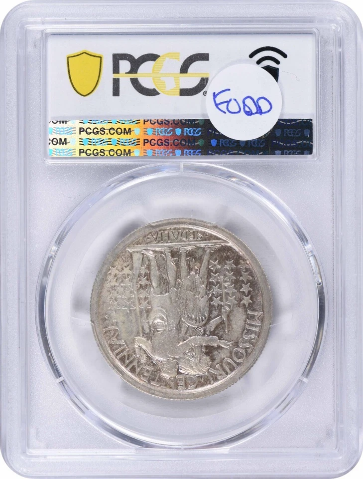 Missouri 2x4 Commemorative Silver Half Dollar 1921 MS63 PCGS - Image 2 of 4