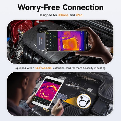 FOXWELL RT100 256 X 192 IR Sensor Infrared Thermal Imaging Camera For iOS System - Picture 8 of 14