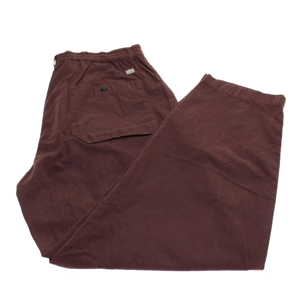 C.P. Company NWD 50 Fili тяжелее повседневные брюки размер 48 (32 США) в бордовый красный - Изображение 2 из 4