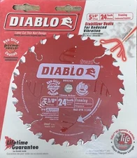 DIABLO D0524X Frame Circular Saw Blade 5-3/8" x 24 Teeth