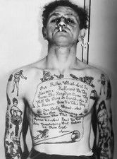 Vintage Tattoo Image 14 x 11" Photo Print