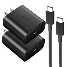 For Motorola Moto Edge 5G UW 2021 USB-C Fast Charger Adapter / 6FT Type-C Cable