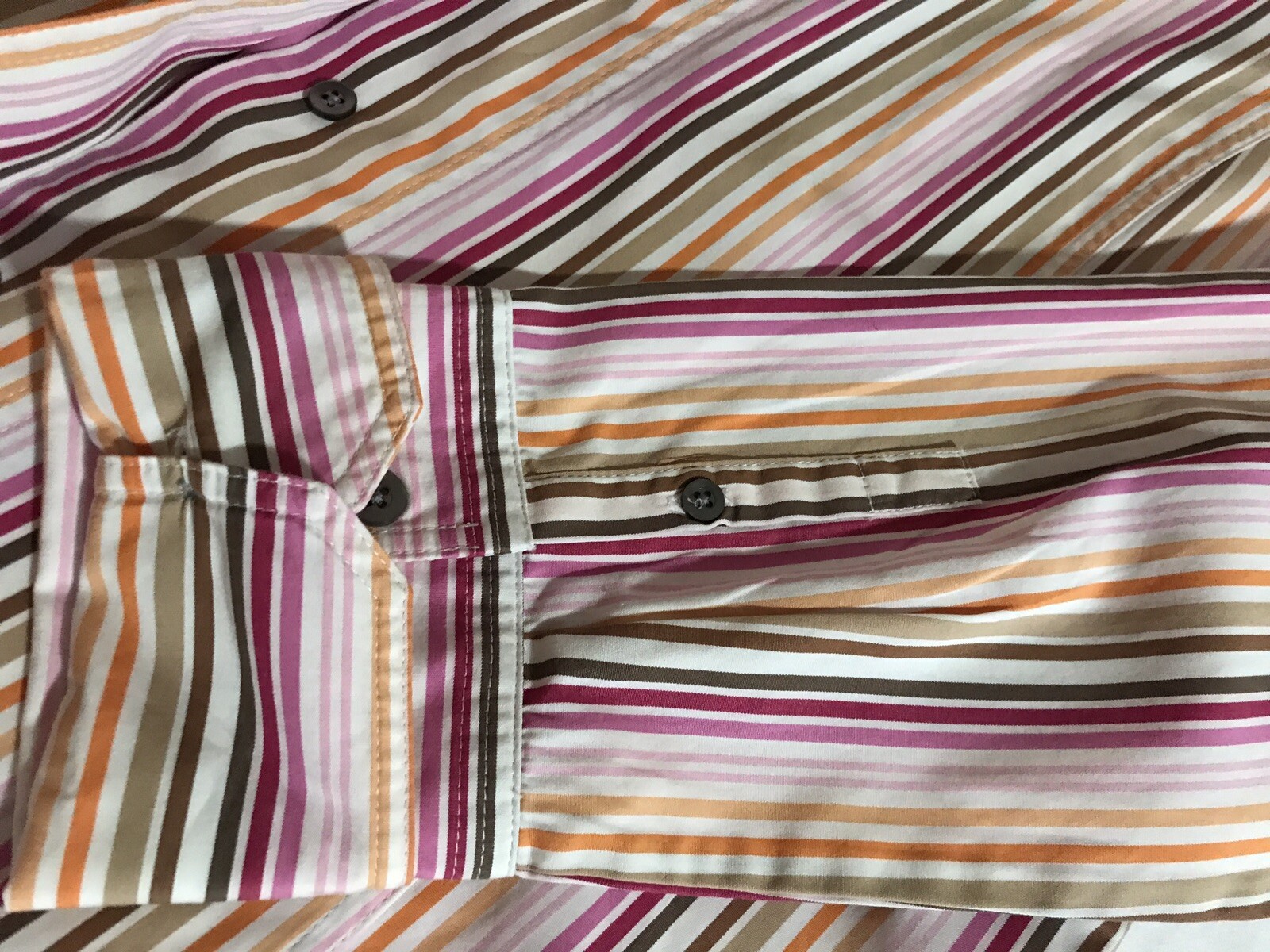 Faconnable  Button-Down Multicolor Striped 2 Shir… - image 13