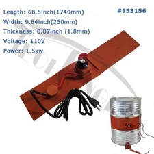 9.84*68.5in Oil Drum Heater Silica Gel Heating Blanket with Temperature Control