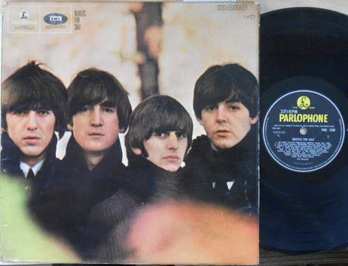 Beatles ORIG UK LP Beatles For Sale VG+ '64 Black/Yellow Parlophone PMC1240 MONO