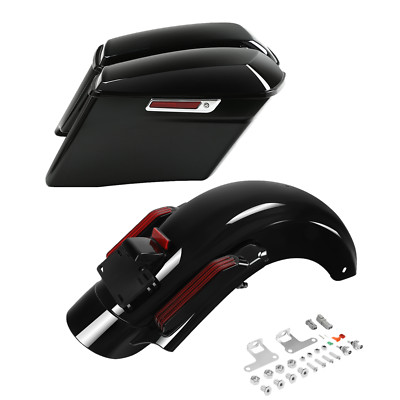 4'' Stretched Hard Saddlebag & Rear Fender Fit For Harley Electra Glide 14-Up US