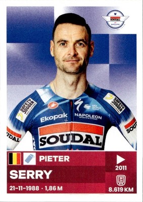 Panini Giro d'Italia 108 2025 #197 Pieter Serry Soudal Quick-Step Figure
